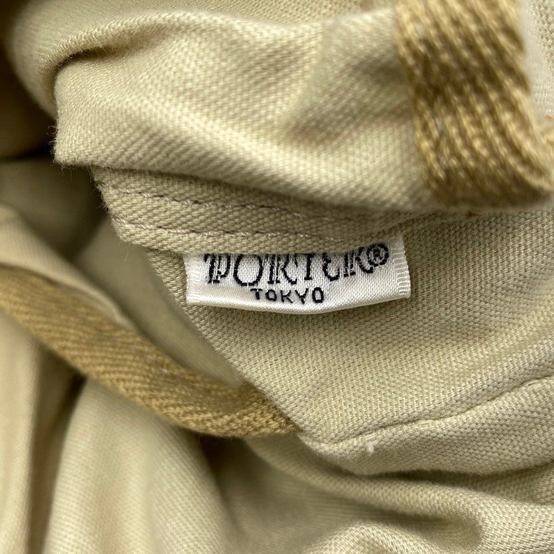 【現状渡し品】【メンズ/レディース】 PORTER ポーター FAVOR SHOULDER TOTE BAG フェイバー ショルダー トート バッグ カバン 鞄 188-260628-as-09-izu カラー：ベージュ 万代Net店