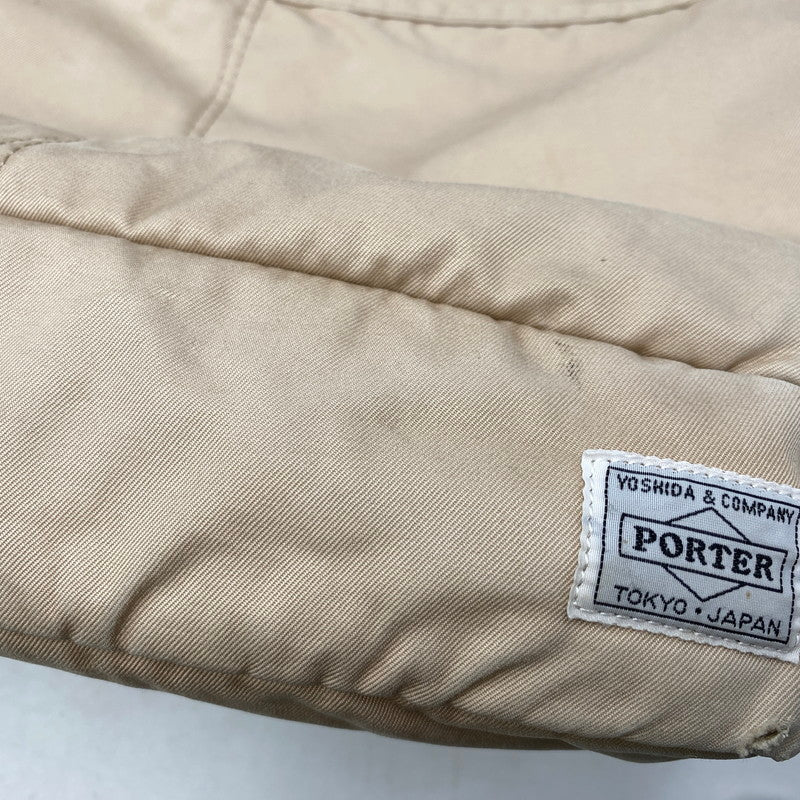 【現状渡し品】【メンズ/レディース】 PORTER ポーター FAVOR SHOULDER TOTE BAG フェイバー ショルダー トート バッグ カバン 鞄 188-260628-as-09-izu カラー：ベージュ 万代Net店
