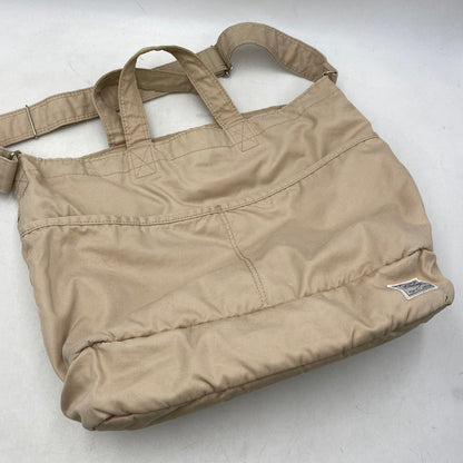 【現状渡し品】【メンズ/レディース】 PORTER ポーター FAVOR SHOULDER TOTE BAG フェイバー ショルダー トート バッグ カバン 鞄 188-260628-as-09-izu カラー：ベージュ 万代Net店