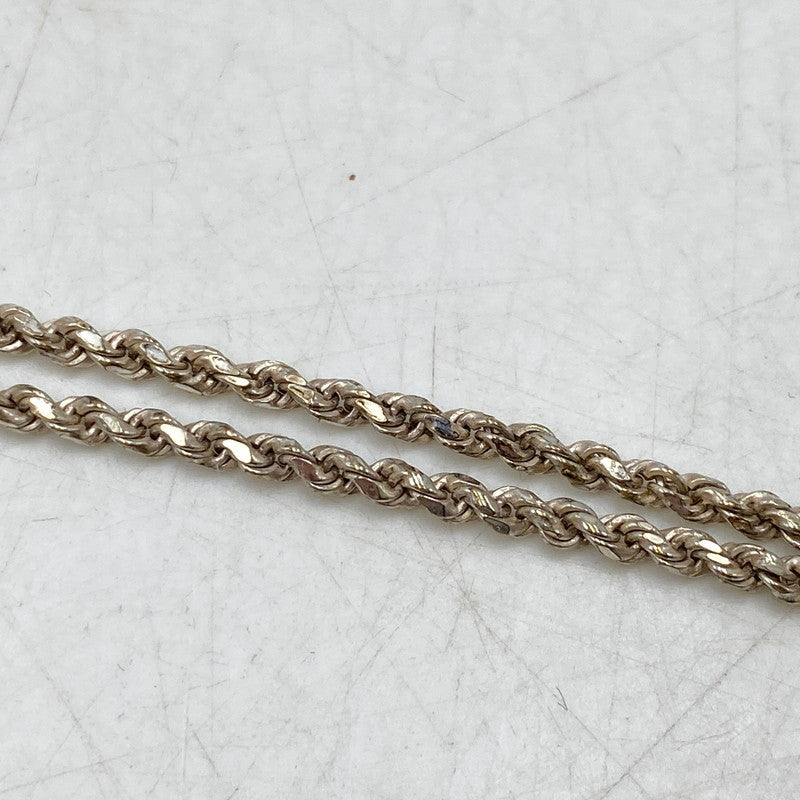 【中古品】【メンズ/レディース】 SAAD サード 925 SILVER TWIST CHAIN NECKLACE シルバー ツイストチェーン ネックレス アクセサリー 191-260628-as-08-izu カラー：シルバー 万代Net店