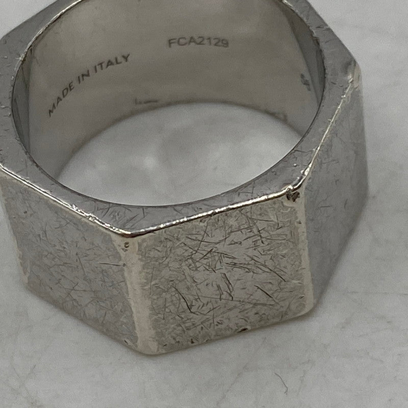 【中古品】【メンズ/レディース】 CELINE セリーヌ AG 925 ヘリテージ ヘプタゴン リング 指輪 アクセサリー 182-260616-as-09-izu サイズ：表記58 カラー：シルバー 万代Net店