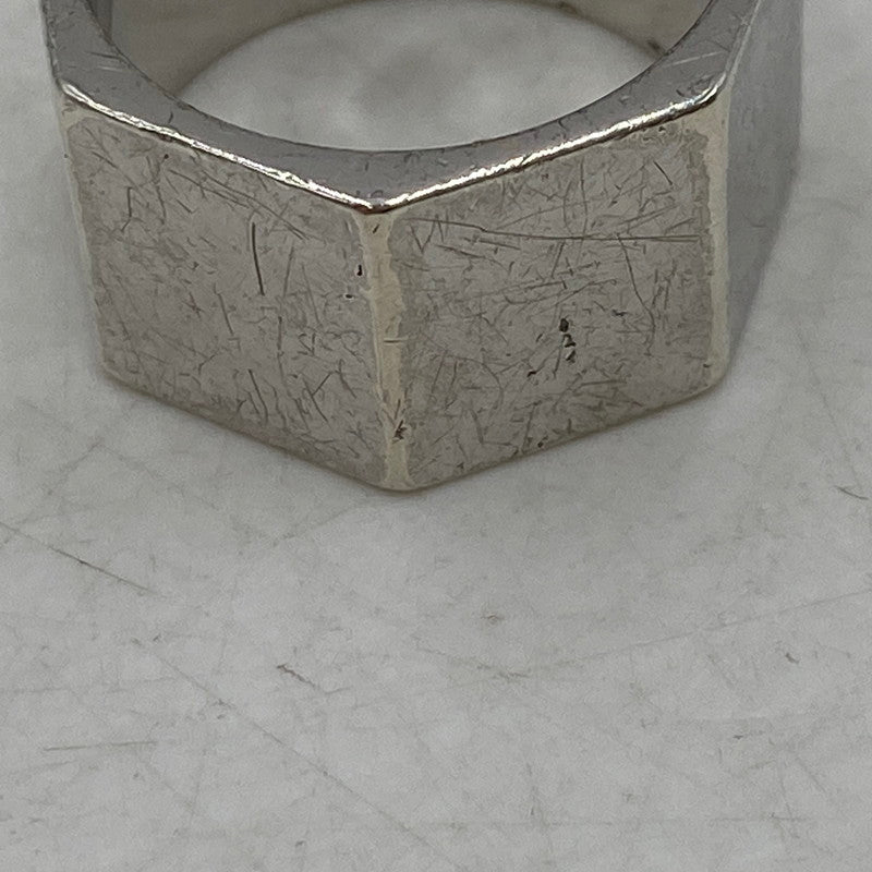 【中古品】【メンズ/レディース】 CELINE セリーヌ AG 925 ヘリテージ ヘプタゴン リング 指輪 アクセサリー 182-260616-as-09-izu サイズ：表記58 カラー：シルバー 万代Net店