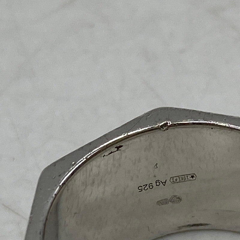 【中古品】【メンズ/レディース】 CELINE セリーヌ AG 925 ヘリテージ ヘプタゴン リング 指輪 アクセサリー 182-260616-as-09-izu サイズ：表記58 カラー：シルバー 万代Net店