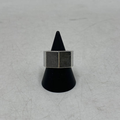 【中古品】【メンズ/レディース】 CELINE セリーヌ AG 925 ヘリテージ ヘプタゴン リング 指輪 アクセサリー 182-260616-as-09-izu サイズ：表記58 カラー：シルバー 万代Net店