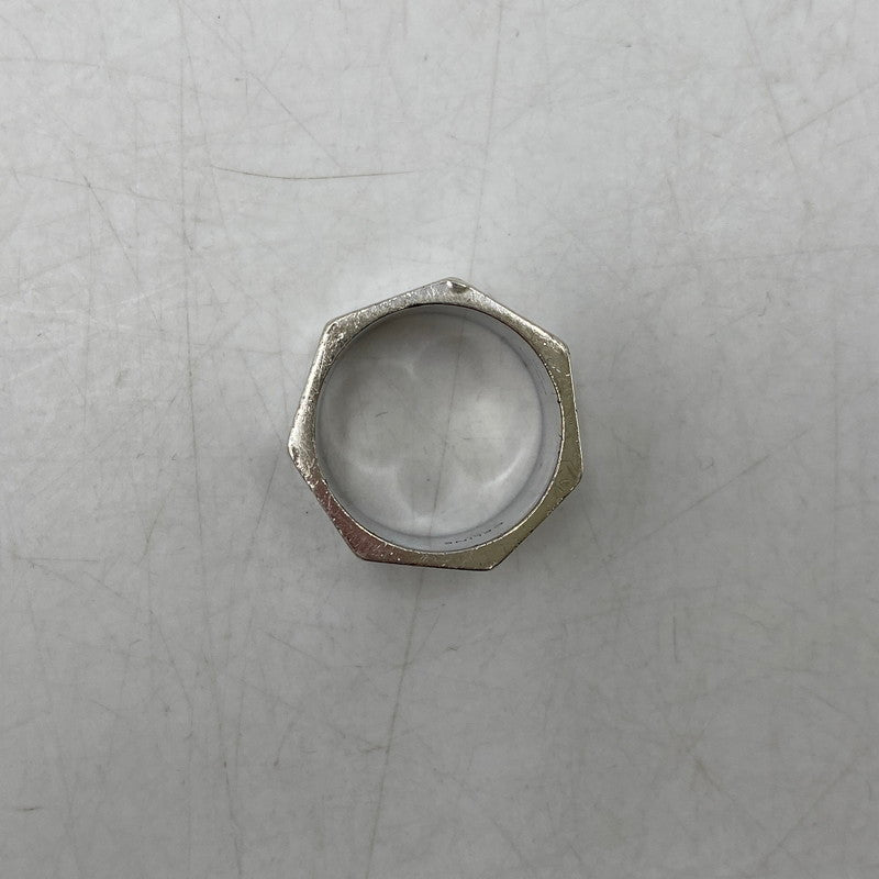 【中古品】【メンズ/レディース】 CELINE セリーヌ AG 925 ヘリテージ ヘプタゴン リング 指輪 アクセサリー 182-260616-as-09-izu サイズ：表記58 カラー：シルバー 万代Net店