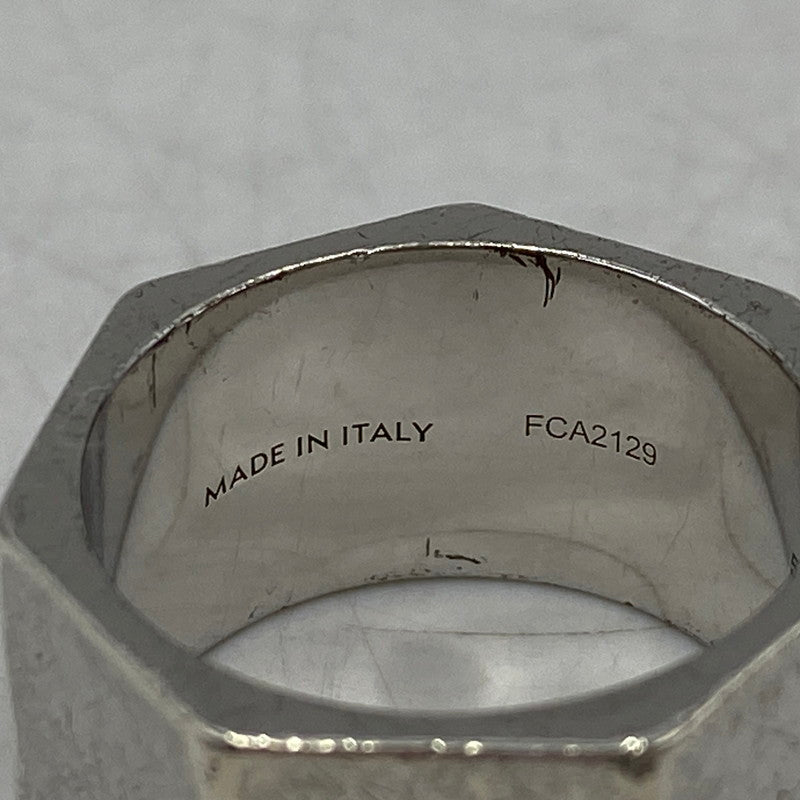 【中古品】【メンズ/レディース】 CELINE セリーヌ AG 925 ヘリテージ ヘプタゴン リング 指輪 アクセサリー 182-260616-as-09-izu サイズ：表記58 カラー：シルバー 万代Net店