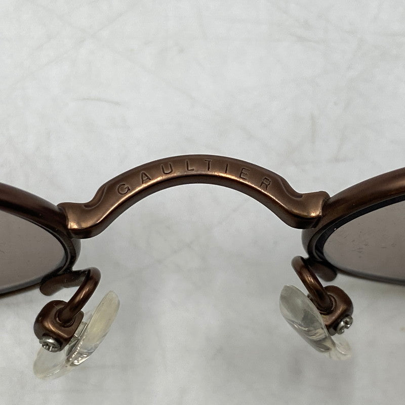 【中古品】【メンズ/レディース】 JEAN PAUL GAULTIER ジャンポール・ゴルチェ 56-0025 TITANIUM-P 90-00S SUNGLASSES サングラス 203-260617-ya-03-izu カラー：茶系 万代Net店