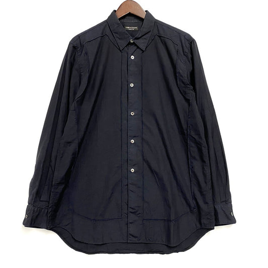 【中古品】【メンズ】 COMME DES GARCONS HOMME PLUS コムデギャルソンオムプリュス PB-040190 切替 COTTON LS SHIRT コットン ロングスリーブ シャツ トップス 140-260617-kh-02-izu カラー：ブラック 万代Net店