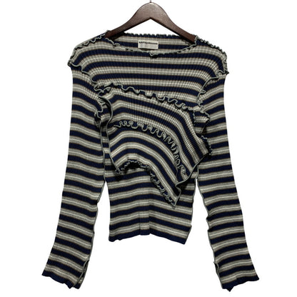【中古品】【レディース】 KOTOHAYOKOZAWA コトハヨコザワ BORDER CENTER CUTTING RIB KNIT KT21A-KN ボーダー センター カッティング リブ ニット 169-260628-as-21-izu カラー：マルチカラー 万代Net店