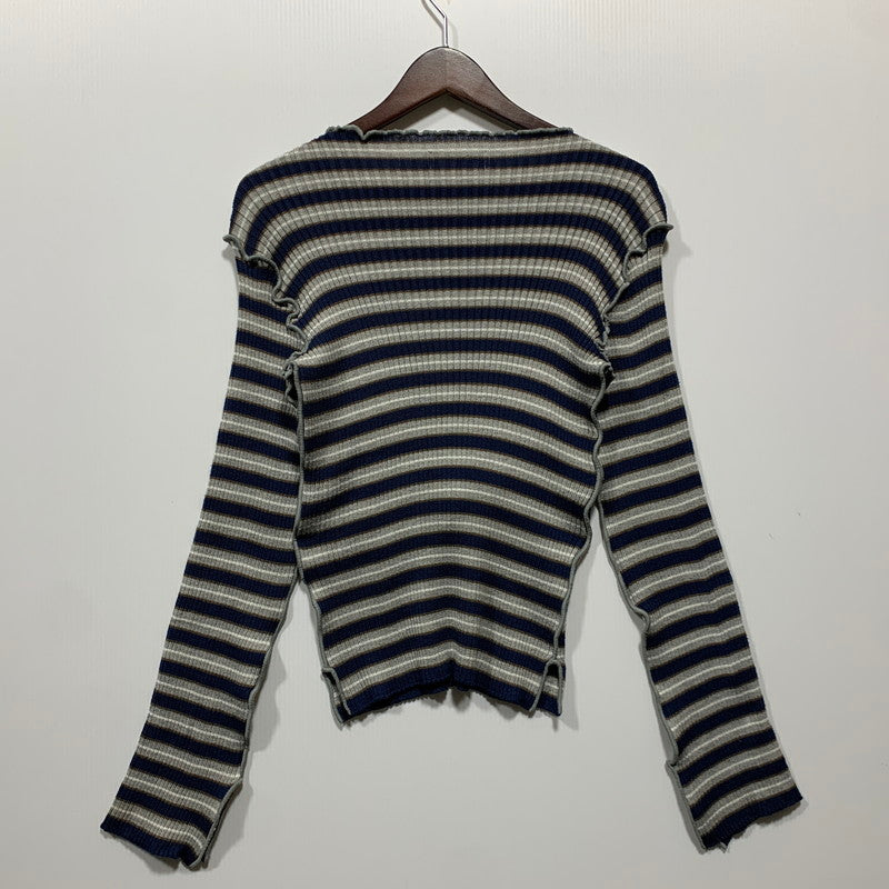 【中古品】【レディース】 KOTOHAYOKOZAWA コトハヨコザワ BORDER CENTER CUTTING RIB KNIT KT21A-KN ボーダー センター カッティング リブ ニット 169-260628-as-21-izu カラー：マルチカラー 万代Net店