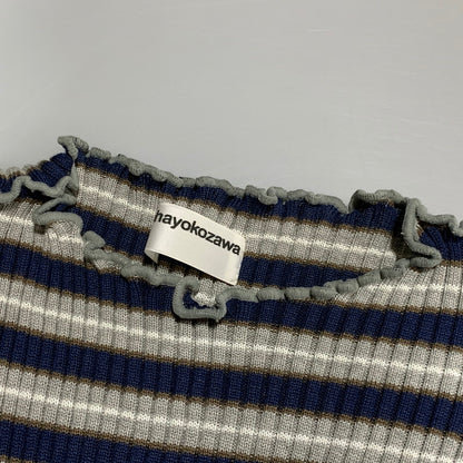 【中古品】【レディース】 KOTOHAYOKOZAWA コトハヨコザワ BORDER CENTER CUTTING RIB KNIT KT21A-KN ボーダー センター カッティング リブ ニット 169-260628-as-21-izu カラー：マルチカラー 万代Net店