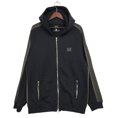 【中古品】【メンズ】 NEEDLES ニードルス × NUBIAN ヌビアン 0T1586 別注 EXCLUSIVE ZIPPED TRACK HOODY ジップ トラック フーディー パーカー トップス 140-260617-kh-14-izu サイズ：L カラー：ブラック 万代Net店