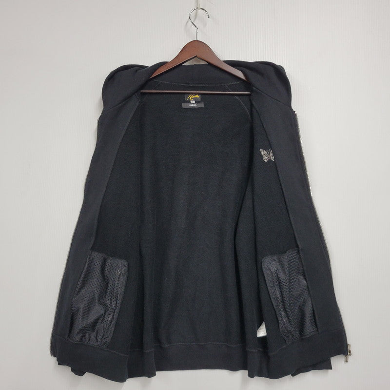 【中古品】【メンズ】 NEEDLES ニードルス × NUBIAN ヌビアン 0T1586 別注 EXCLUSIVE ZIPPED TRACK HOODY ジップ トラック フーディー パーカー トップス 140-260617-kh-14-izu サイズ：L カラー：ブラック 万代Net店