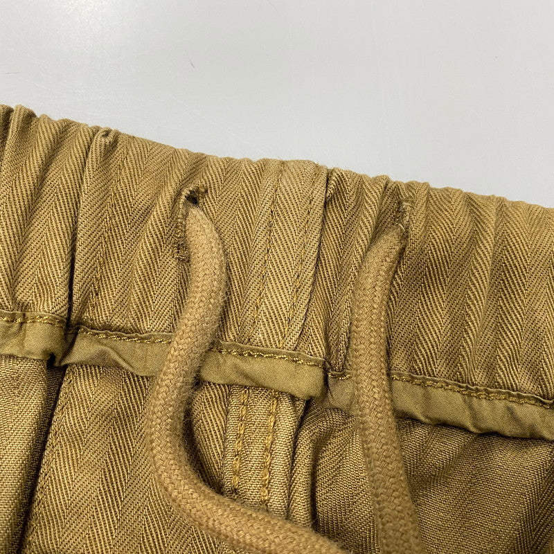 【中古品】【メンズ】 SAMUEL ZELIG サミュエルゼリグ アップリケ ワイドパンツ ボトムス 152-260617-kh-08-izu サイズ：L カラー：カーキ 万代Net店