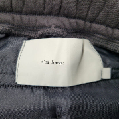 【中古品】【メンズ】 I'M HERE アイムヒアー I'M 43JF022 SIDE ZIP WIDE SWEAT PANTS サイド ジップ ワイド スウェット パンツ ボトムス 151-260617-kh-16-izu サイズ：L カラー：ブラック系 万代Net店