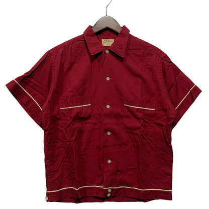 【中古品】【メンズ】 HILTON ヒルトン BOWLING SS SHIRT ボーリング ショートスリーブ シャツ 半袖 USA製 146-260628-as-20-izu カラー：ワインレッド 万代Net店