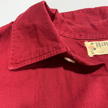 【中古品】【メンズ】 HILTON ヒルトン BOWLING SS SHIRT ボーリング ショートスリーブ シャツ 半袖 USA製 146-260628-as-20-izu カラー：ワインレッド 万代Net店