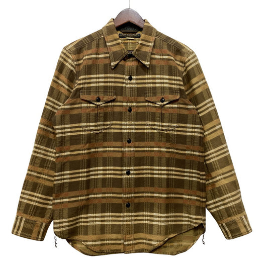 【中古品】【メンズ】 PHIGVEL フィグベル FLANNEL CHECK LS SHIRT フランネル チェック ロングスリーブ シャツ トップス 長袖 145-260720-ya-09-izu サイズ：15 1/2 カラー：ブラウン 万代Net店