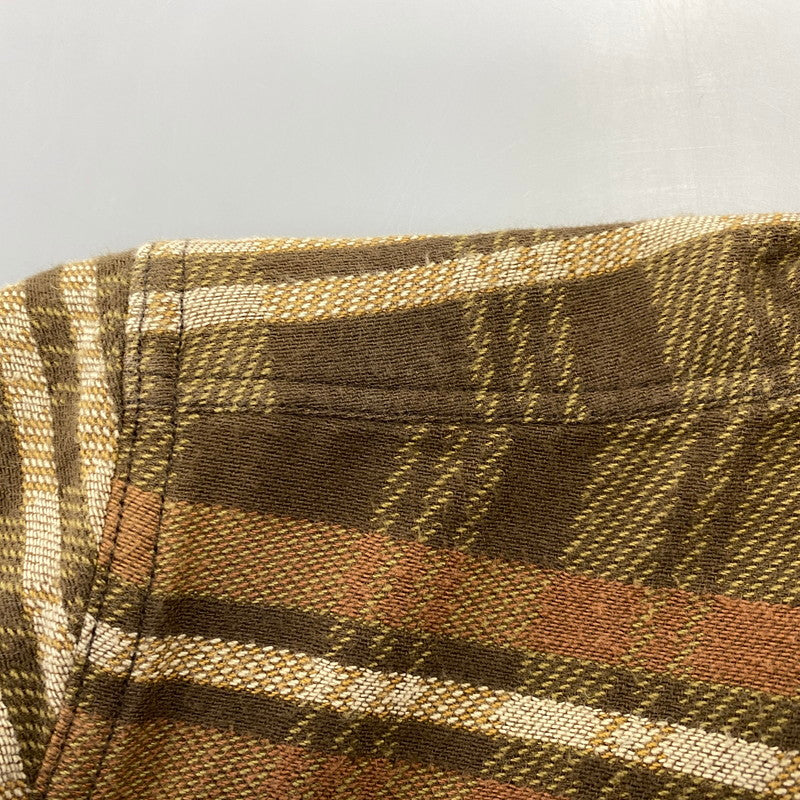 【中古品】【メンズ】 PHIGVEL フィグベル FLANNEL CHECK LS SHIRT フランネル チェック ロングスリーブ シャツ トップス 長袖 145-260720-ya-09-izu サイズ：15 1/2 カラー：ブラウン 万代Net店