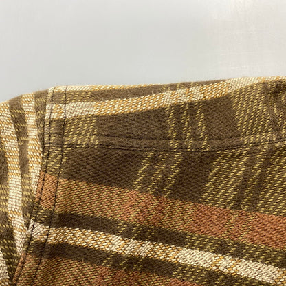 【中古品】【メンズ】 PHIGVEL フィグベル FLANNEL CHECK LS SHIRT フランネル チェック ロングスリーブ シャツ トップス 長袖 145-260720-ya-09-izu サイズ：15 1/2 カラー：ブラウン 万代Net店