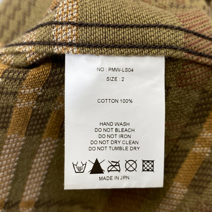 【中古品】【メンズ】 PHIGVEL フィグベル FLANNEL CHECK LS SHIRT フランネル チェック ロングスリーブ シャツ トップス 長袖 145-260720-ya-09-izu サイズ：15 1/2 カラー：ブラウン 万代Net店