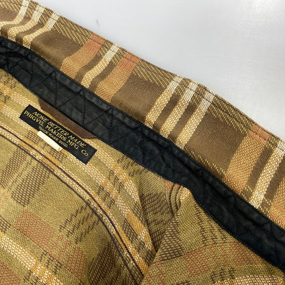 【中古品】【メンズ】 PHIGVEL フィグベル FLANNEL CHECK LS SHIRT フランネル チェック ロングスリーブ シャツ トップス 長袖 145-260720-ya-09-izu サイズ：15 1/2 カラー：ブラウン 万代Net店