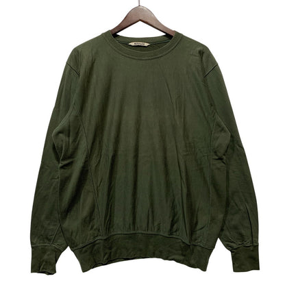 【中古品】【メンズ】 AURALEE オーラリー SUPER HIGH GAUZE SWEAT BIG P/O A20SP01NU スーパー ハイ ゲージ スウェット ビッグ プルオーバー 140-260628-as-19-izu サイズ：3 カラー：グリーン系 万代Net店