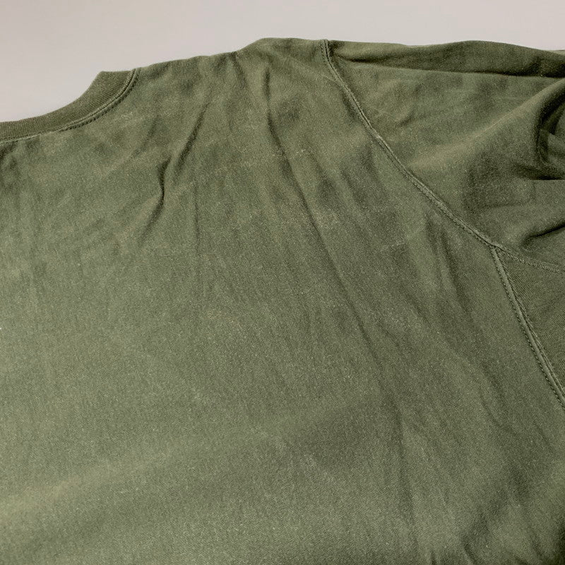 【中古品】【メンズ】 AURALEE オーラリー SUPER HIGH GAUZE SWEAT BIG P/O A20SP01NU スーパー ハイ ゲージ スウェット ビッグ プルオーバー 140-260628-as-19-izu サイズ：3 カラー：グリーン系 万代Net店