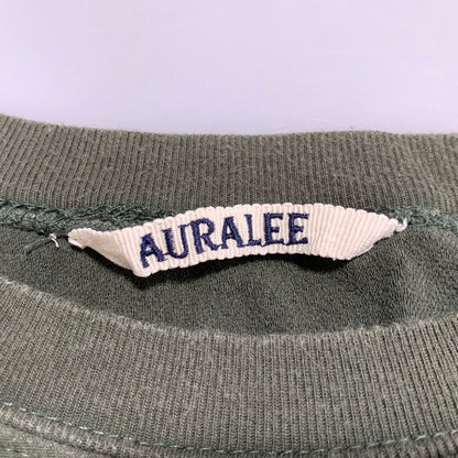 【中古品】【メンズ】 AURALEE オーラリー SUPER HIGH GAUZE SWEAT BIG P/O A20SP01NU スーパー ハイ ゲージ スウェット ビッグ プルオーバー 140-260628-as-19-izu サイズ：3 カラー：グリーン系 万代Net店