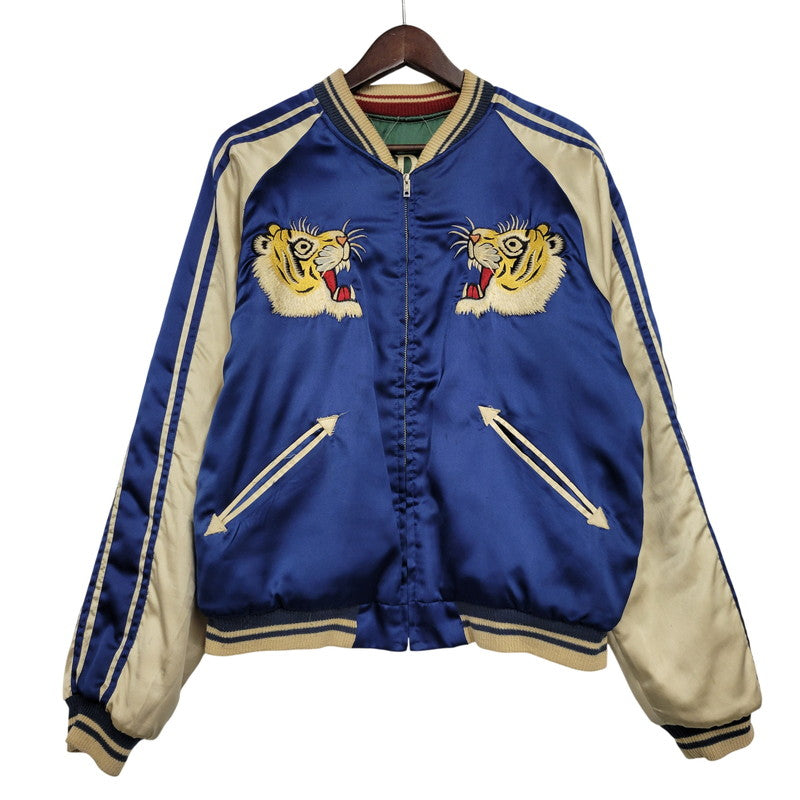 【中古品】【メンズ】 TAILOR TOYO テーラー東洋 REVERSIBLE SOUVENIR JACKET M18426 リバーシブル スーベニアジャケット M品番 スカジャン 145-260617-as-02-izu サイズ：L カラー：ブルー/グリーン 万代Net店