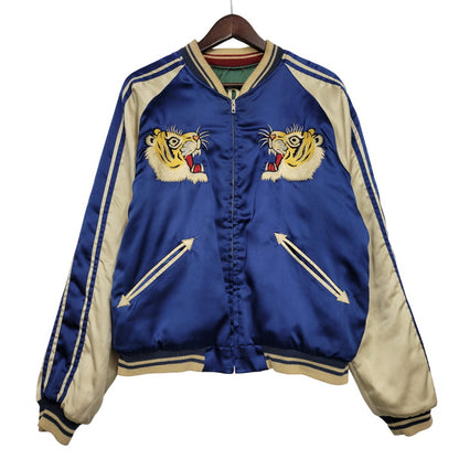 【中古品】【メンズ】 TAILOR TOYO テーラー東洋 REVERSIBLE SOUVENIR JACKET M18426 リバーシブル スーベニアジャケット M品番 スカジャン 145-260617-as-02-izu サイズ：L カラー：ブルー/グリーン 万代Net店
