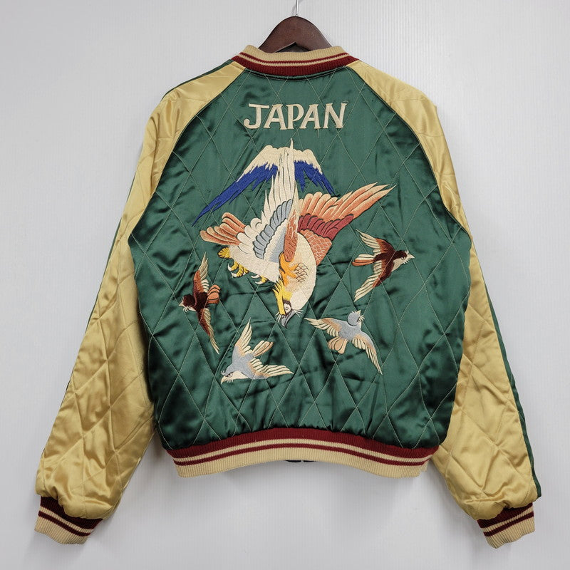 【中古品】【メンズ】 TAILOR TOYO テーラー東洋 REVERSIBLE SOUVENIR JACKET M18426 リバーシブル スーベニアジャケット M品番 スカジャン 145-260617-as-02-izu サイズ：L カラー：ブルー/グリーン 万代Net店