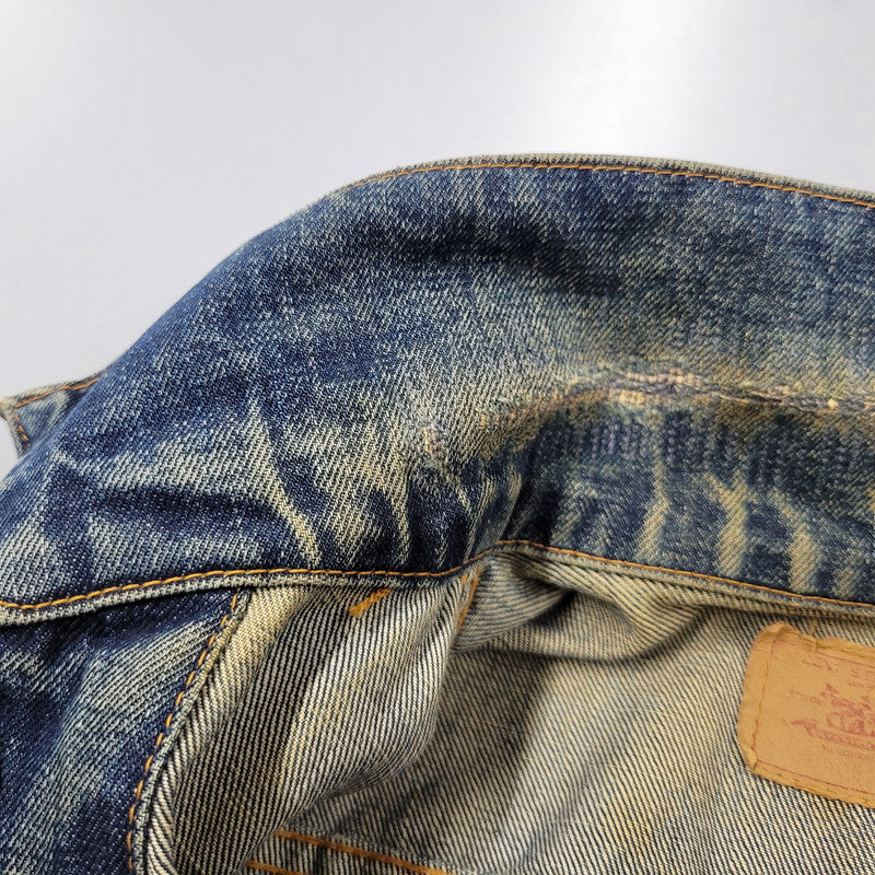 【中古品】【メンズ】 Levi's リーバイス BIG-E DENIM JACKET デニムジャケット 刻印521 不均等V アウター 146-260617-as-03-izu カラー：インディゴ 万代Net店
