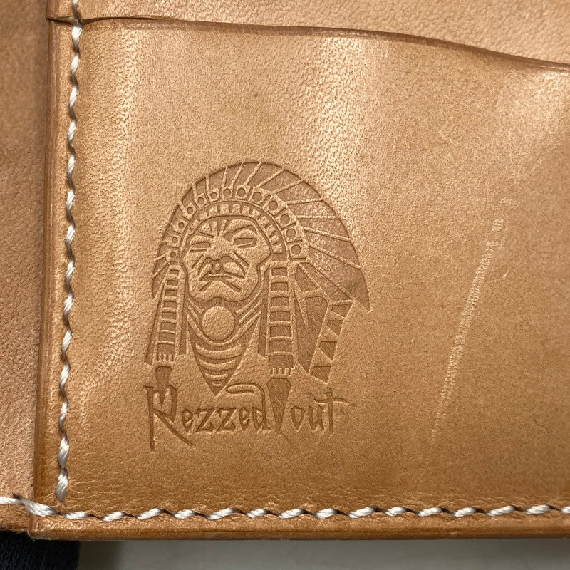 【中古品】【メンズ/レディース】 REZZEDOUT レズドアウト HANDMADE LEATHER WALLET ハンドメイド レザー ウォレット 財布 200-260617-ya-04-izu カラー：茶系 万代Net店