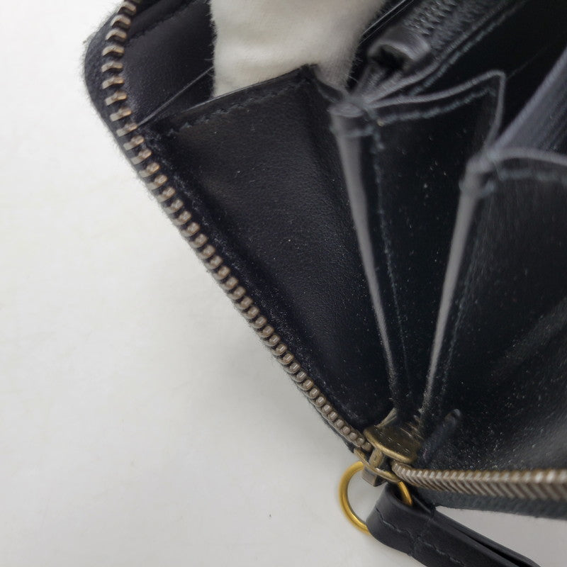 【中古品】【メンズ/レディース】 GUCCI グッチ 443123 GGマーモント ジップアラウンドウォレット 長財布 181-260618-as-03-izu カラー：ブラック 万代Net店