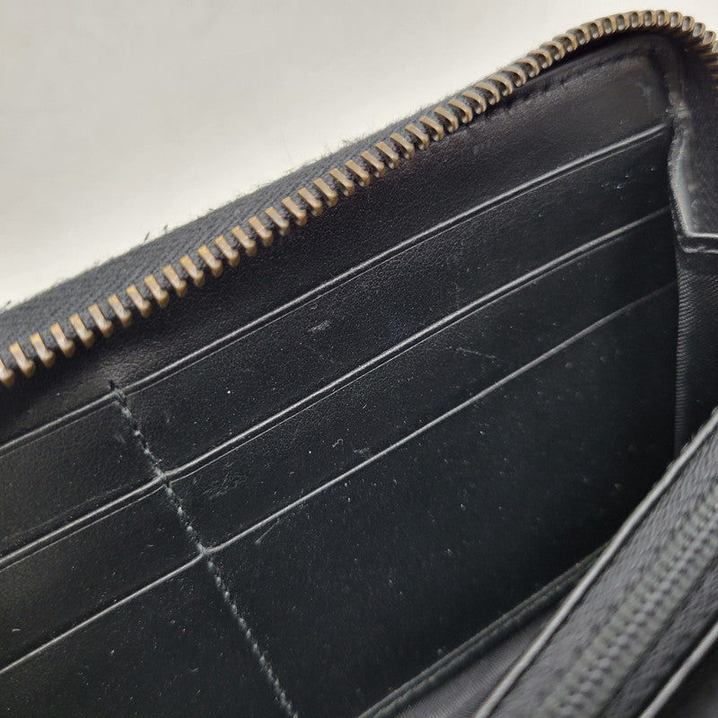 【中古品】【メンズ/レディース】 GUCCI グッチ 443123 GGマーモント ジップアラウンドウォレット 長財布 181-260618-as-03-izu カラー：ブラック 万代Net店