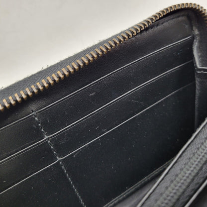 【中古品】【メンズ/レディース】 GUCCI グッチ 443123 GGマーモント ジップアラウンドウォレット 長財布 181-260618-as-03-izu カラー：ブラック 万代Net店