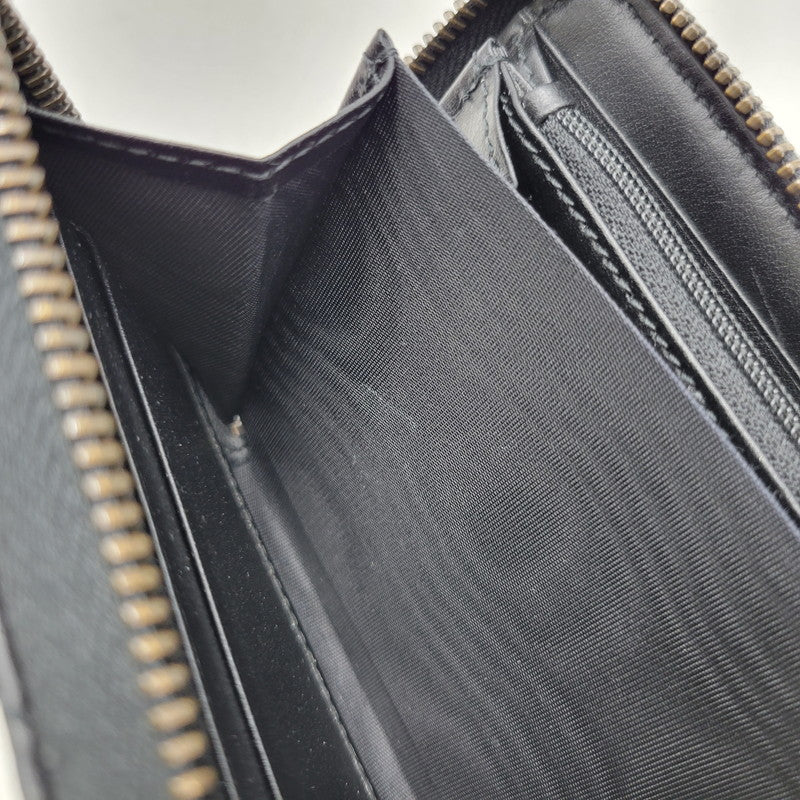 【中古品】【メンズ/レディース】 GUCCI グッチ 443123 GGマーモント ジップアラウンドウォレット 長財布 181-260618-as-03-izu カラー：ブラック 万代Net店