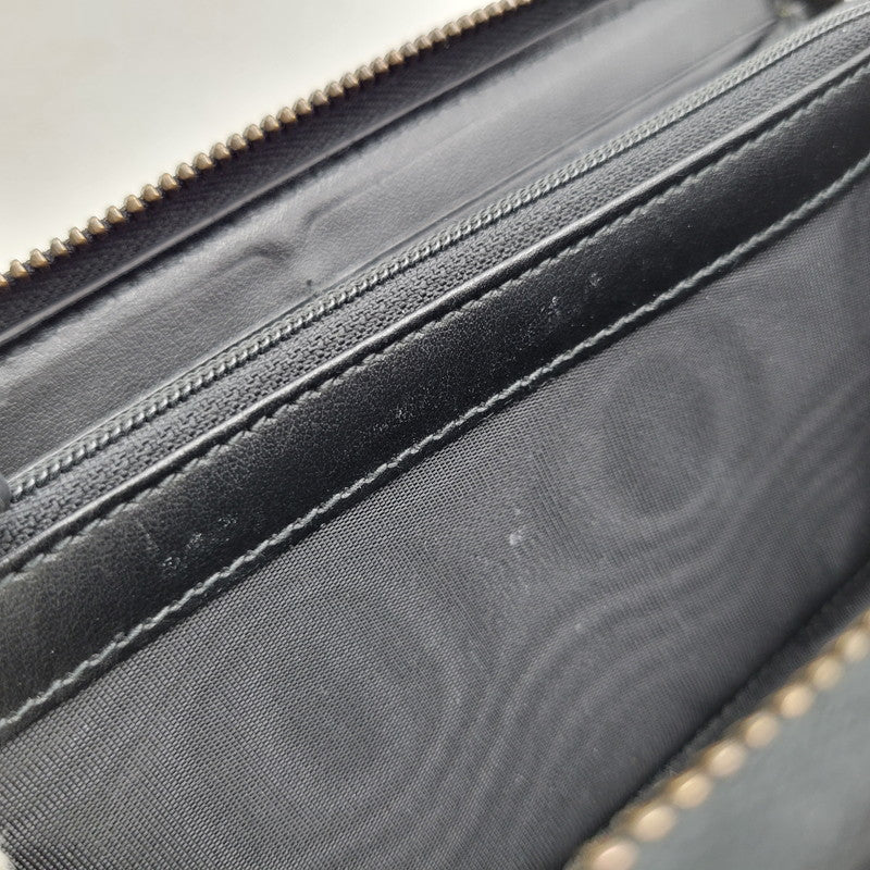 【中古品】【メンズ/レディース】 GUCCI グッチ 443123 GGマーモント ジップアラウンドウォレット 長財布 181-260618-as-03-izu カラー：ブラック 万代Net店