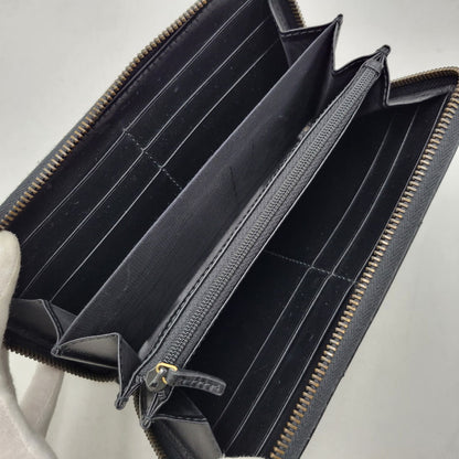 【中古品】【メンズ/レディース】 GUCCI グッチ 443123 GGマーモント ジップアラウンドウォレット 長財布 181-260618-as-03-izu カラー：ブラック 万代Net店