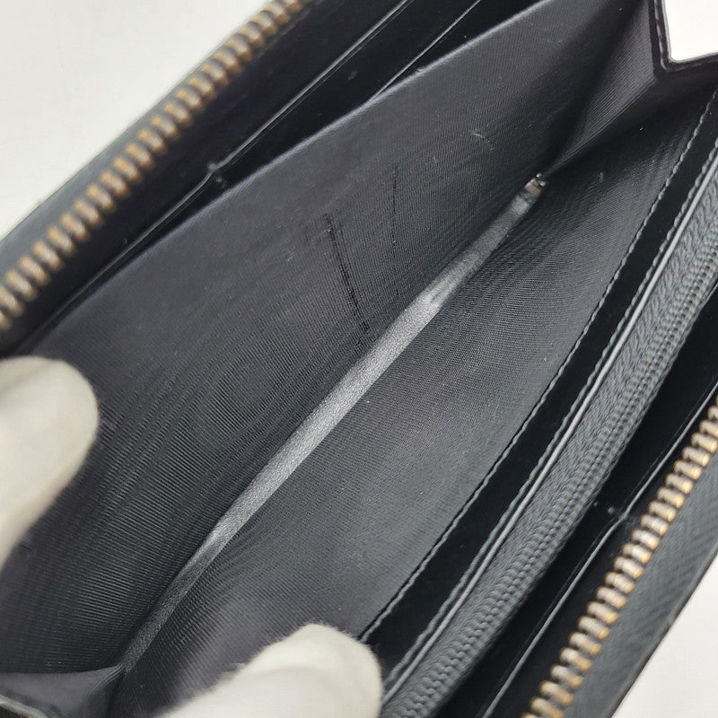 【中古品】【メンズ/レディース】 GUCCI グッチ 443123 GGマーモント ジップアラウンドウォレット 長財布 181-260618-as-03-izu カラー：ブラック 万代Net店
