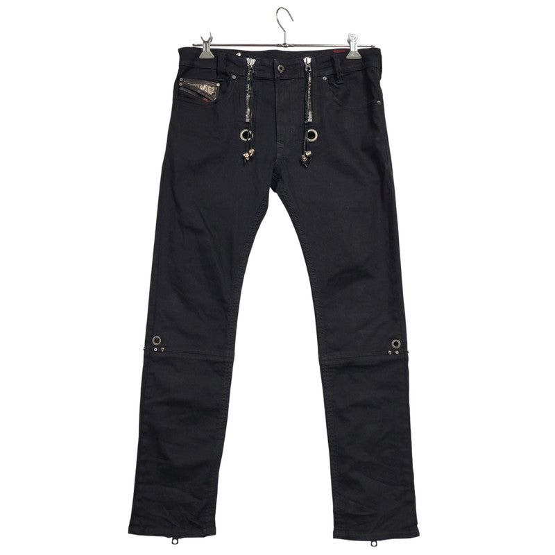 【中古品】【メンズ】 DIESEL ディーゼル REBOOT-B-THAVAR-NE-B THAVAR REBOOT SKINNY DENIM PANTS スキニー デニム パンツ ボトムス 152-260617-kh-18-izu サイズ：32 カラー：ブラック 万代Net店