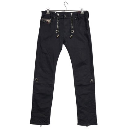【中古品】【メンズ】 DIESEL ディーゼル REBOOT-B-THAVAR-NE-B THAVAR REBOOT SKINNY DENIM PANTS スキニー デニム パンツ ボトムス 152-260617-kh-18-izu サイズ：32 カラー：ブラック 万代Net店