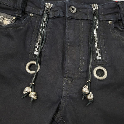 【中古品】【メンズ】 DIESEL ディーゼル REBOOT-B-THAVAR-NE-B THAVAR REBOOT SKINNY DENIM PANTS スキニー デニム パンツ ボトムス 152-260617-kh-18-izu サイズ：32 カラー：ブラック 万代Net店