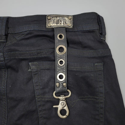 【中古品】【メンズ】 DIESEL ディーゼル REBOOT-B-THAVAR-NE-B THAVAR REBOOT SKINNY DENIM PANTS スキニー デニム パンツ ボトムス 152-260617-kh-18-izu サイズ：32 カラー：ブラック 万代Net店