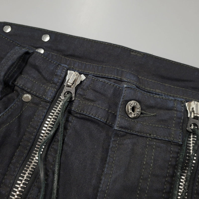 【中古品】【メンズ】 DIESEL ディーゼル REBOOT-B-THAVAR-NE-B THAVAR REBOOT SKINNY DENIM PANTS スキニー デニム パンツ ボトムス 152-260617-kh-18-izu サイズ：32 カラー：ブラック 万代Net店
