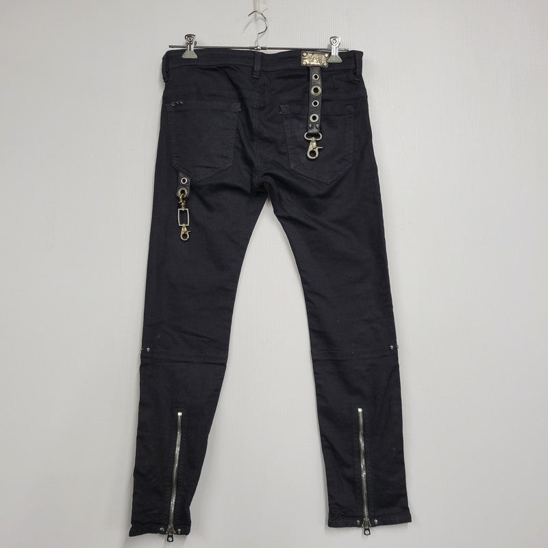 【中古品】【メンズ】 DIESEL ディーゼル REBOOT-B-THAVAR-NE-B THAVAR REBOOT SKINNY DENIM PANTS スキニー デニム パンツ ボトムス 152-260617-kh-18-izu サイズ：32 カラー：ブラック 万代Net店