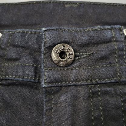 【中古品】【メンズ】 DIESEL ディーゼル REBOOT-B-THAVAR-NE-B THAVAR REBOOT SKINNY DENIM PANTS スキニー デニム パンツ ボトムス 152-260617-kh-18-izu サイズ：32 カラー：ブラック 万代Net店