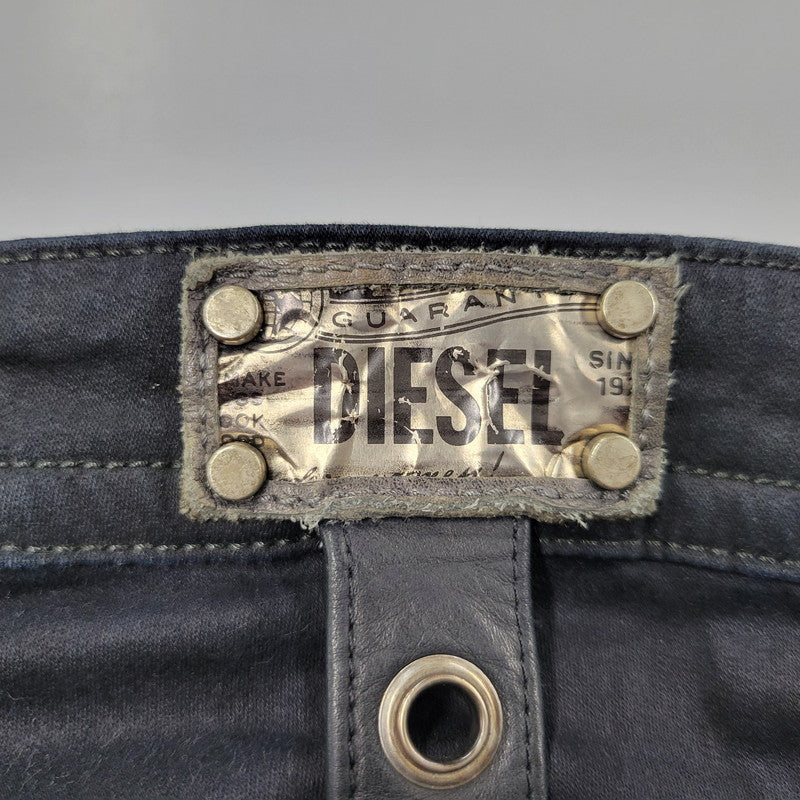 【中古品】【メンズ】 DIESEL ディーゼル REBOOT-B-THAVAR-NE-B THAVAR REBOOT SKINNY DENIM PANTS スキニー デニム パンツ ボトムス 152-260617-kh-18-izu サイズ：32 カラー：ブラック 万代Net店
