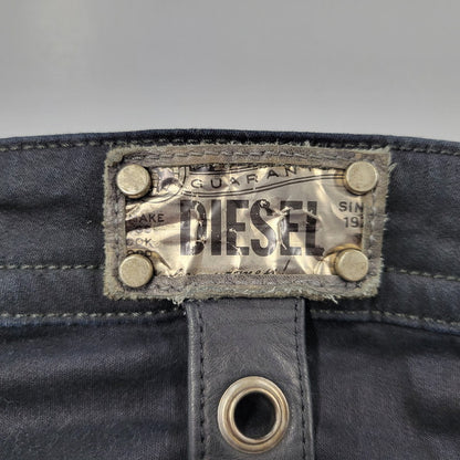 【中古品】【メンズ】 DIESEL ディーゼル REBOOT-B-THAVAR-NE-B THAVAR REBOOT SKINNY DENIM PANTS スキニー デニム パンツ ボトムス 152-260617-kh-18-izu サイズ：32 カラー：ブラック 万代Net店